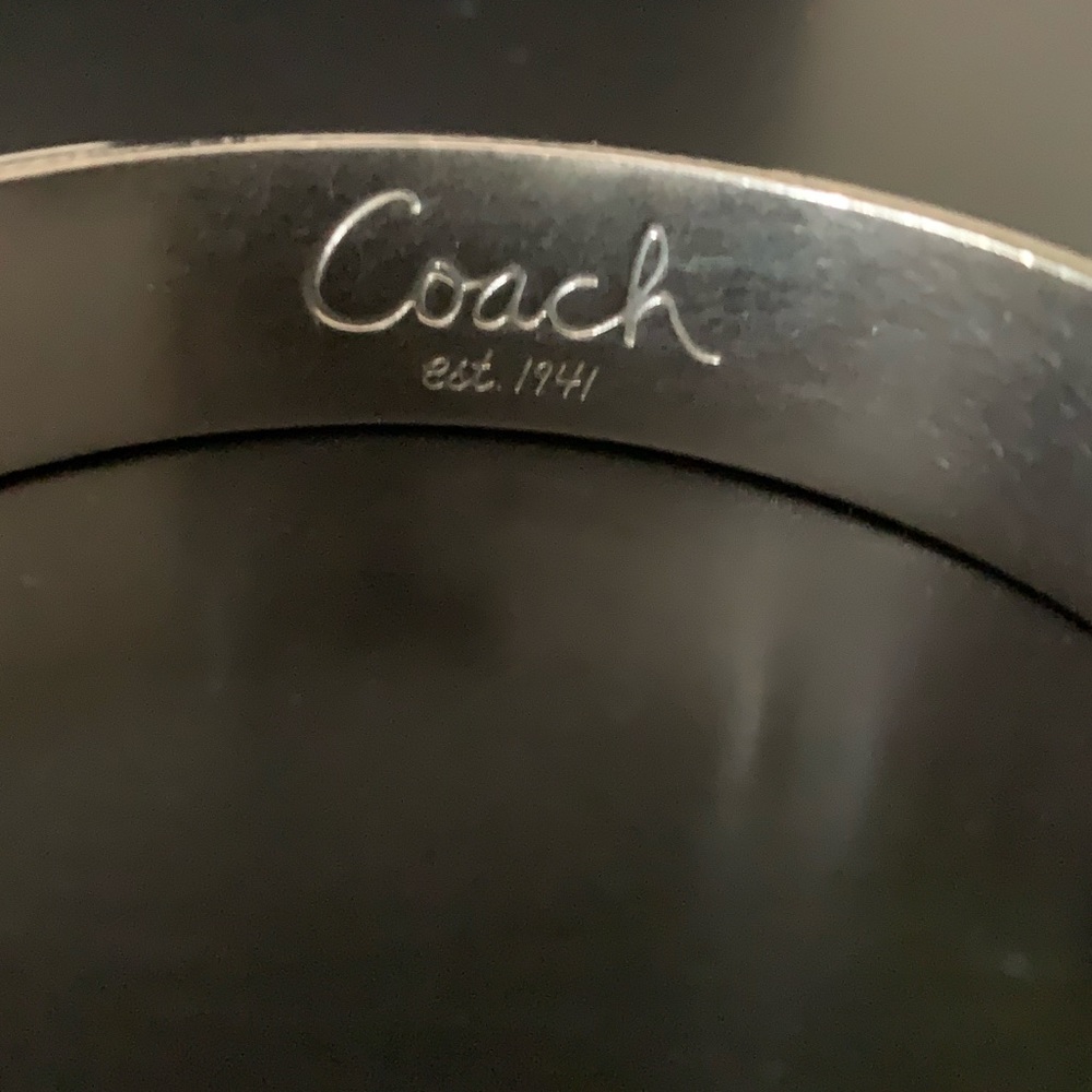 Authentic Coach Silver Bangle - Picture 7 of 8